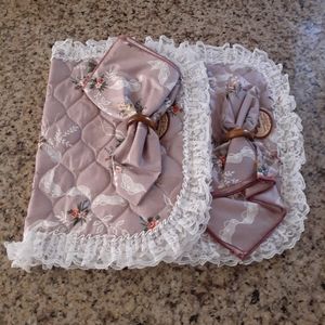 Two Vintage 50s Handcrafted Novelty Placemats